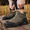Men's Hiking Shoes 2026 Autumn New Outdoor Non Slip Lightweight Platform Sneakers Comfortable Height Increase Lace Up Work Shoes