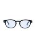 Boston Black X Light FREE 426700063247588 [BEAMS HART] Semi-Oval Sunglasses, Men's, Blue, Size,