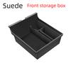 Car Central Armrest Console Box Suede Storage For Tesla Model 3 Y 2021-2023 Armrest Hidden Drawer Storage Box Accessories