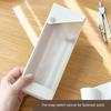 2Pcs Plastic Pencil Box Large Capacity Pull out Pen Case Sketch Pencils Organiser Case Coloring Pencil Container