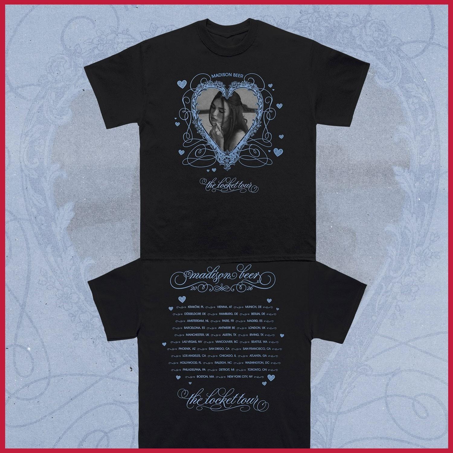 Madison Beer The Locket Tour 2026 New Merch Collections T-shirt Reprint Gildan XL