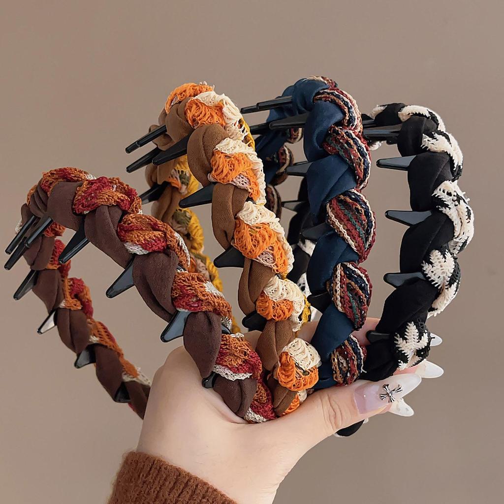 Autumn/Winter 2025 High Crown Anti-Slip Tooth Comb Headband for Women - New Style Hair Clip Accessory