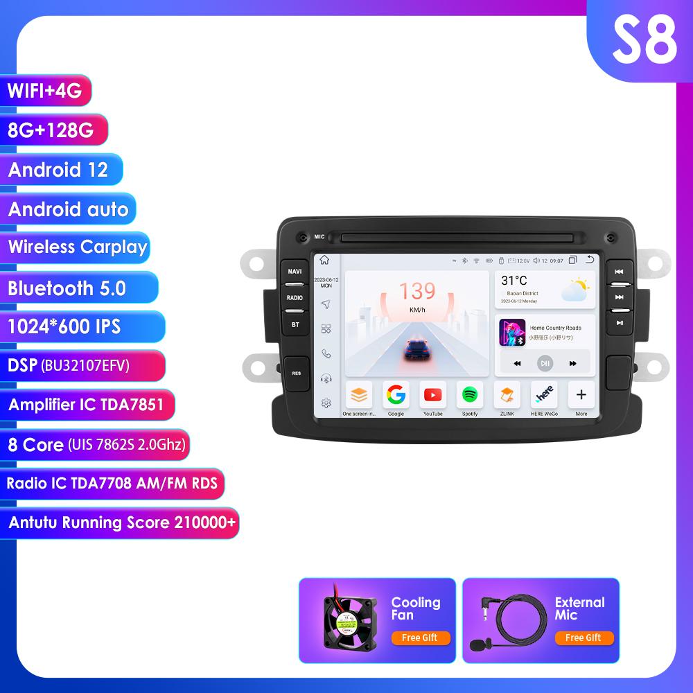 

Hizpo Intelligent RDS 7862 2din Android Автомагнитола для Dacia Logan Dokker Duster Sandero Lodgy Renault Captur Symbor Duster Lada Xray 2 Мультимедиа GPS S8 8Core 8G 128G