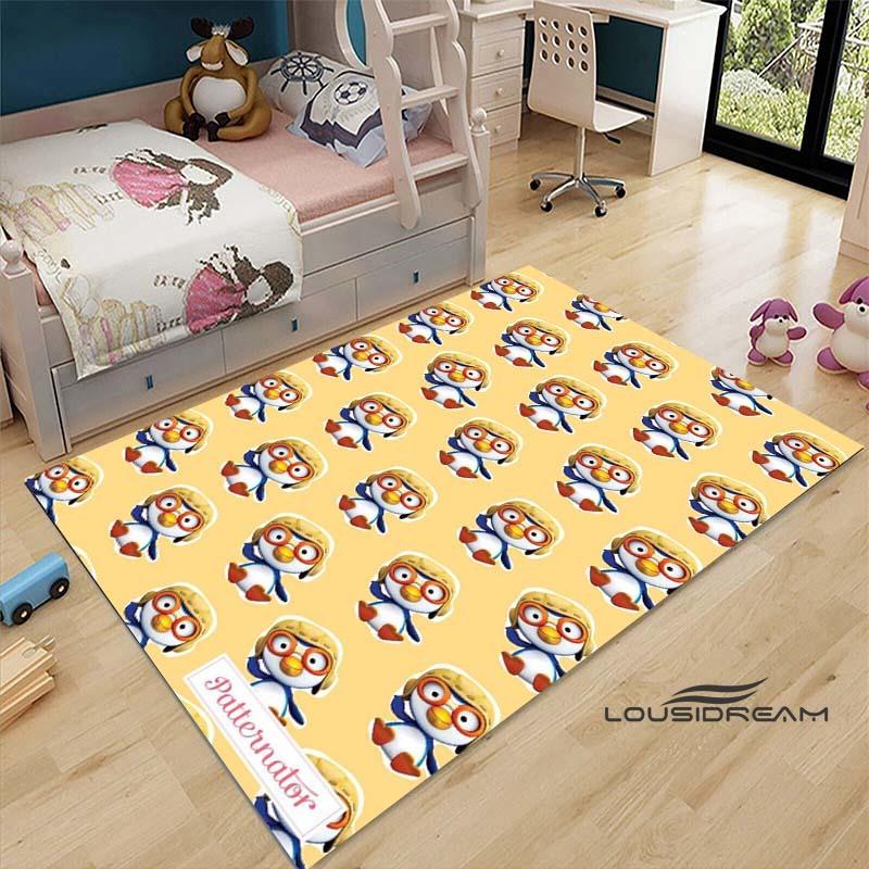 2026 Tappeti con Motivo a Forma di Pesce Carino P-Pororo-Park 15 Misure Tappetino per Pavimento Soggiorno Camera da Letto Comodino Tappeto Area Tappeto per Giochi Camera dei Bambini Decorazione per la Casa