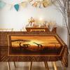Tovaglia Rettangolare Tramonto Safari Africano per Decorazione Tavola Cucina Sala da Pranzo Impermeabile Riutilizzabile per Tavoli Matrimoni