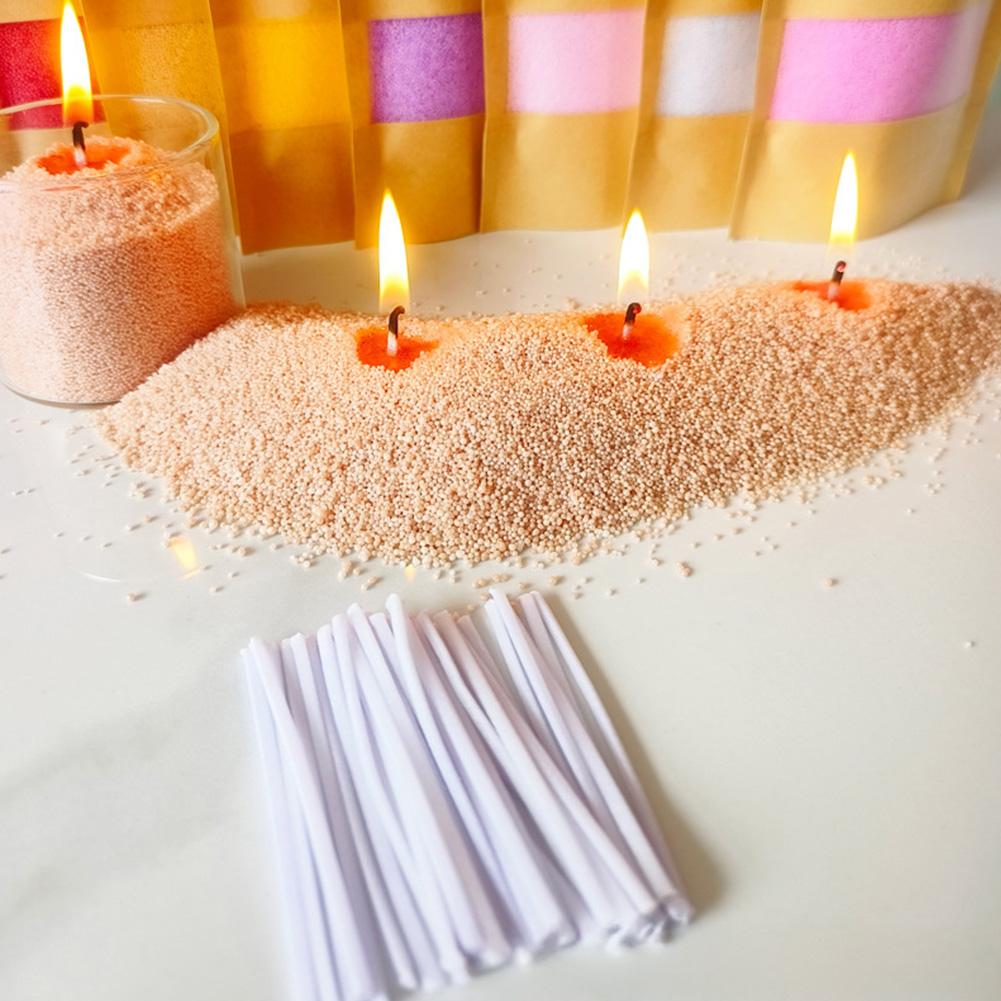 100g Colored Wax Sand for Candle Making  Creative DIY Candle Granules Wax for Home Party Decoration