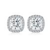 Orecchini Hip Hop Miami 5,0 mm 6,5 mm 8,0 mm Argento 925 Passano il Test Con Certificato GRA Orecchini in Moissanite D VVS1