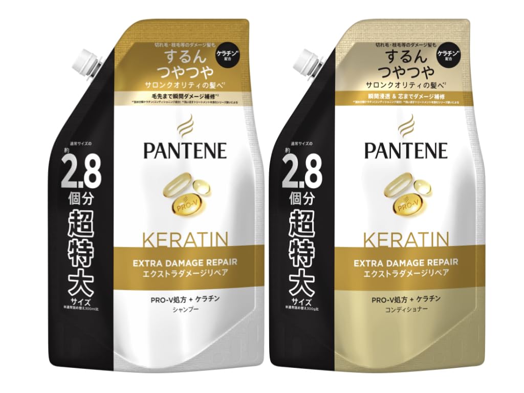 

Treatment Conditioner Set Pantene Extra Damage Repair Shampoo Treatment Conditioner Refill Large Capacity Extra Large Size 860ml [Shampoo & Sale] &