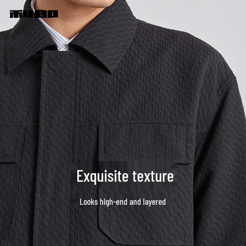 LILANZ Men's Textured Jacquard Jacket