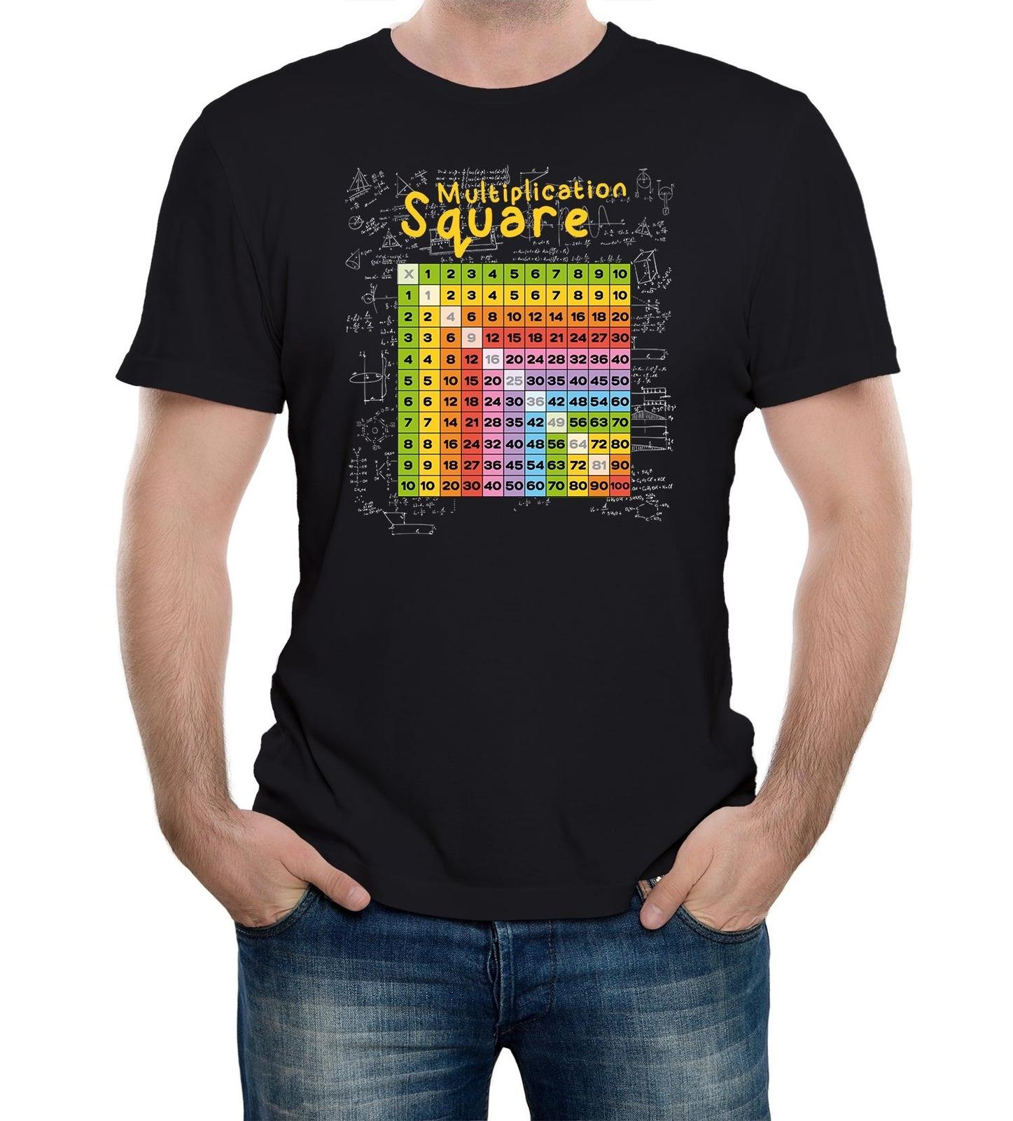 Number Multiplication Table Mens T-Shirt Mens Womens Tees Top Maths Science Education Times Learning 2XL