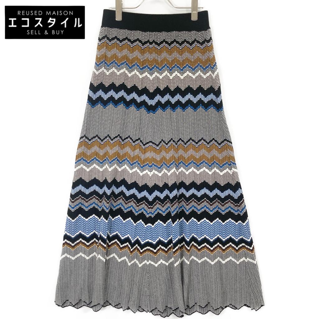 ADORE 531-2172323 Multicolor Triangle Border Knit Skirt skirt 38 multicolorUsed