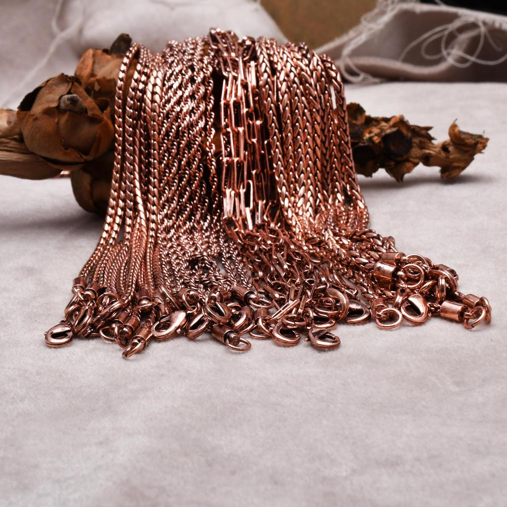 Copper Snake Chain Oxidized Copper Chain Necklace Pure Copper Chain Solid Jewelry Chain Handmade Copper Chain Jewelry Gift For Her Mom