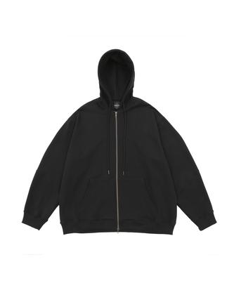 Haveoffduty Bio-Washed Easy Zip-Up Hoodie (Black)