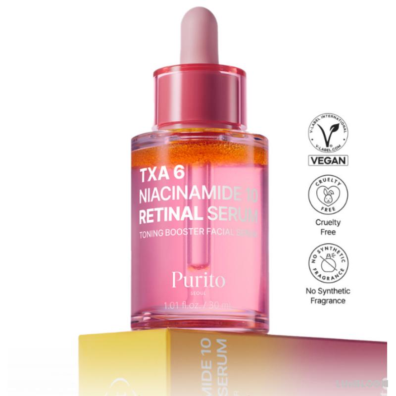 Purito SEOUL Tranexamic Acid 6% + Niacinamide 10% + Retinal Serum 30ml (+Free Gift)