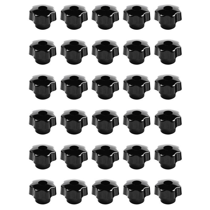 

ABUL-30 Pieces Black Star Grip Knobs, Female Thread Diameter 8Mm, Head Diameter 40Mm