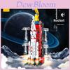 Weltraumraketen-Baustein-Set für Kinder mit DIY-Montage und lehrreichem Spaß