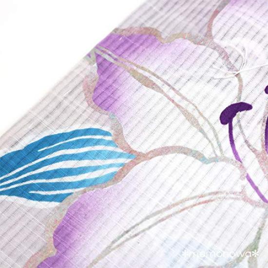 Yukata with Lily and Aurora Borealis ViVi Stylish and Stylish Purple Women's Design, Brand,