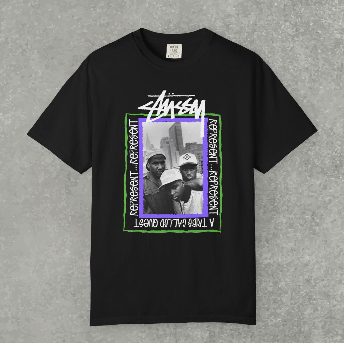 A Tribe Called Quest shirt, ATCQ shirt, 90 s hip hop tee, new york hip hop shirt S разноцветный