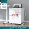 Under-Desk Metal Filing Cabinet with Lock, Mobile Office Storage Cabinet, Small Drawer Cabinet