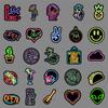50 Neon Lights Graffiti Personality Ins Style Colorful Guka DIY Suitcase Mobile Stickers