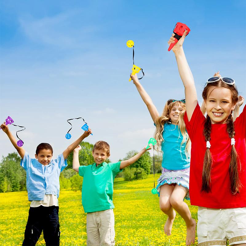 Catch a Ball Set Toy Throw and Catch Ball Cup Game Hand Eye Coordination Training Launcher Baskets Kid Outdoor Indoor Sport Toy