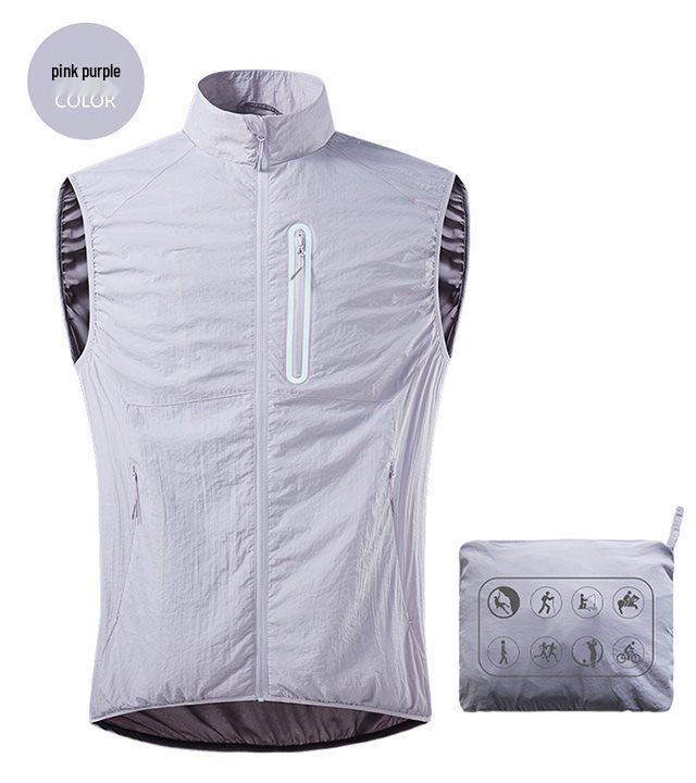 Men's Summer Ice Silk Sun Protection Vest - Lightweight, Breathable, Casual