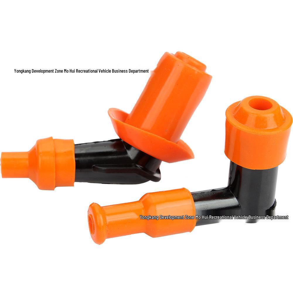 Orange High-Voltage Cap for Motorcycle and ATV Off-Road Spark Plug (GY6 50-250CC)