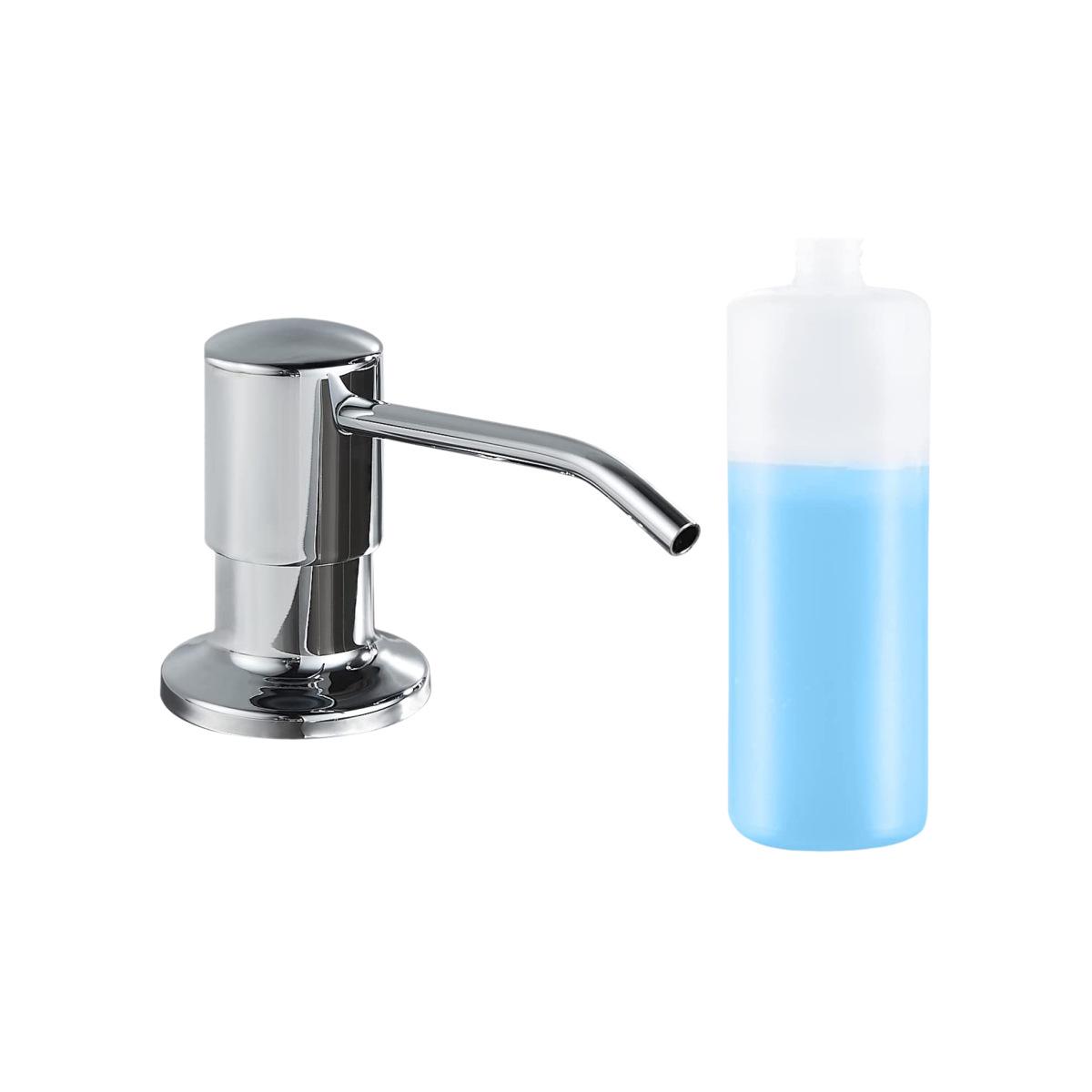 Matte Black 500ml Stainless Steel Kitchen Sink Soap Dispenser