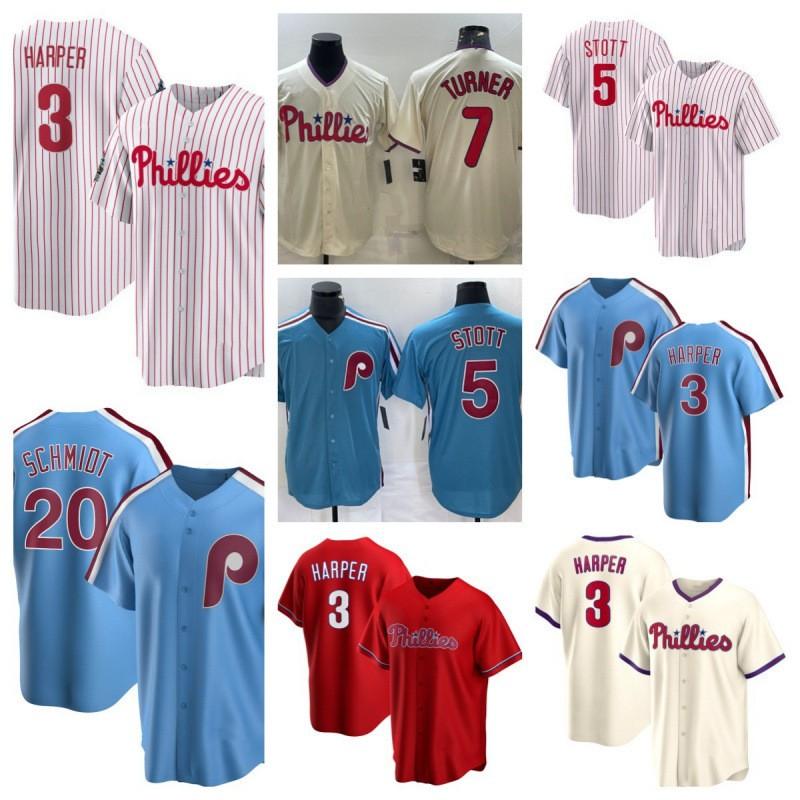 Philadelphia Phillies Mens Embroidered Baseball Jersey Fan Tee Cotton Long Sleeve Top Fall
