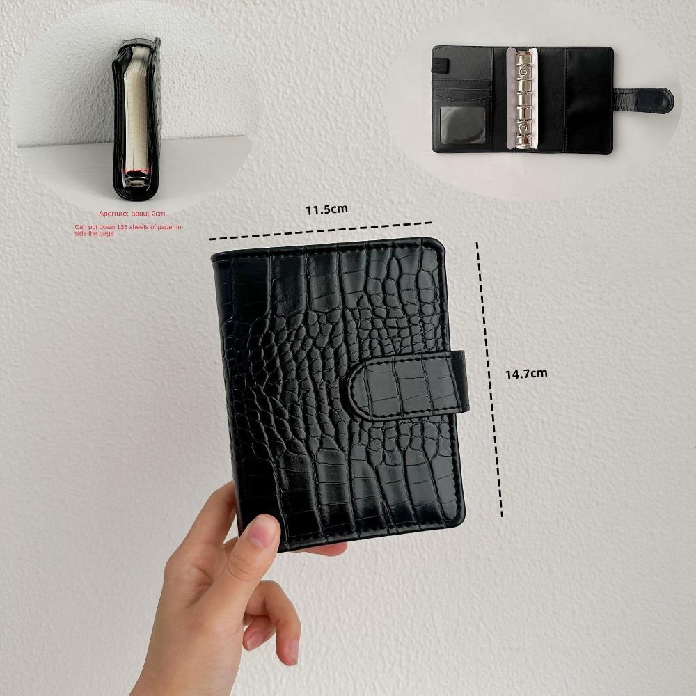 A7 Binder Notebook Cover Crocodile Pattern Notebook Shell Diary Agenda Planner Paper Cover  Gift