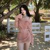 Swimsuit Women's One-piece Vacation Style Sweet Girl Blouse Beautiful Sexy Small Chest Slimming Meat-covering Hot