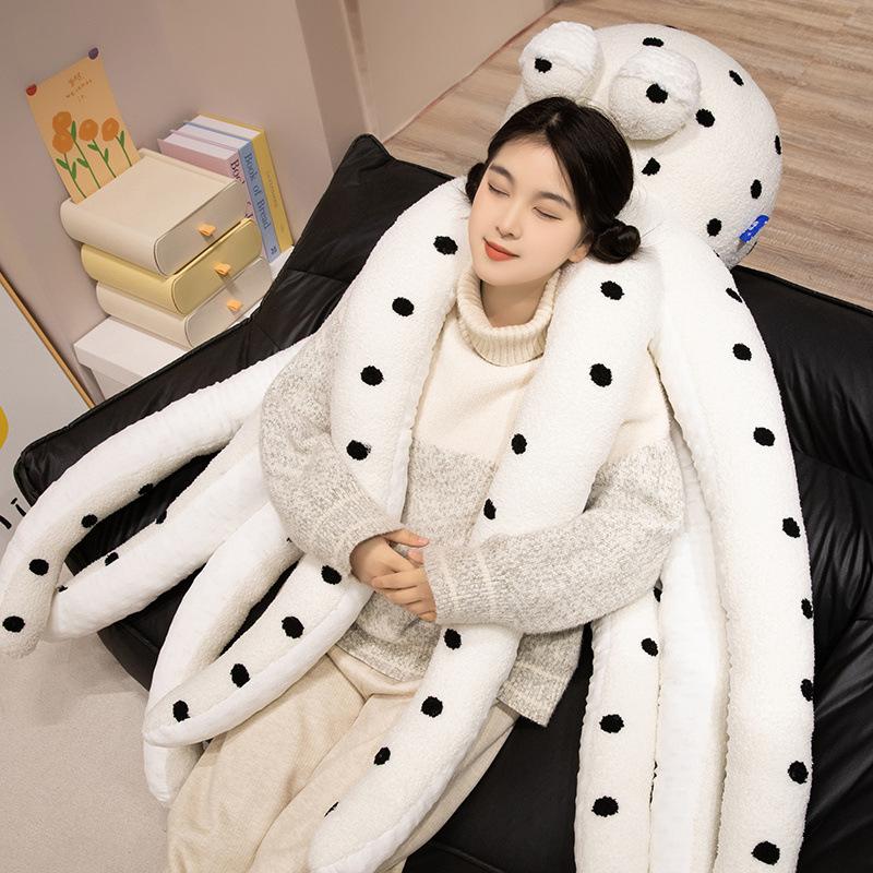 Super roztomilá a zábavná panenka chobotnice s puntíky Velká chobotnice Polštář Polštář Plyšová hračka Kreativní dárek