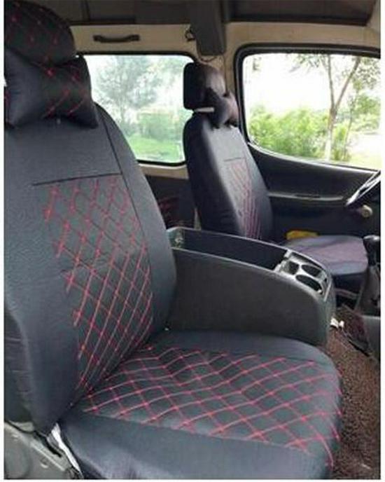 Jiangling Ford Transit Sitzbezug für 6-, 8-, 14- und 15-Sitzer oder JMC Rundum-Sitzschutz.