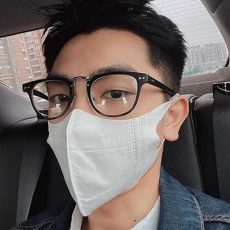Hot-Selling Popular Plain Face Ruffian Handsome Glasses Men'S Trendy Myopia Glasses Retro Literary Glasses Can Be Matched With Degrees