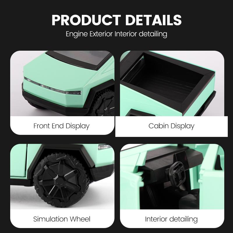 1:32 Legierung Auto Modell Cybertruck Pickup Diecasts Metall Spielzeug Geländefahrzeuge Auto Modell Simulation Sammlung Kinder Geschenke