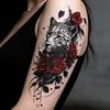 Waterproof Flower Temporary Tattoo Stickers Leopard Lion Snake Floral Fake Tattoos  Girl