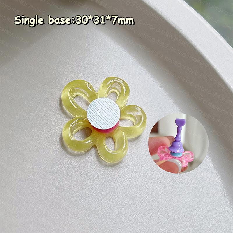 Flowers Nail Stand For Press On Nails Acrylic Shower Shelves Nail Display Magnetic Holder Manicure Organizer Tools