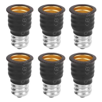 6Pcs E12 To E14 Adapter Converter E14 To E12 Light Bulb Adapter for Garages Bedrooms Living Rooms