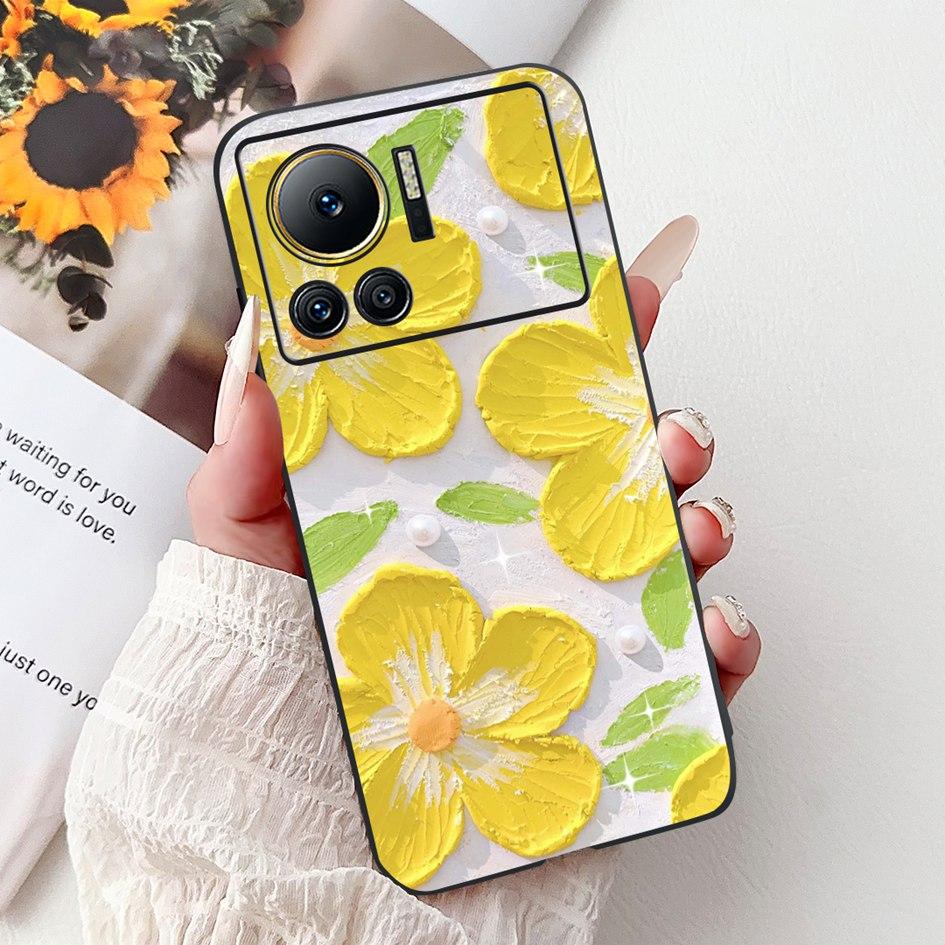 Für Infinix Note 12 VIP Hülle X672 Cover Neue Stilvolle Blume Schmetterling Weiche Silikon Handyhülle Für Infinix Note 12i X6819 Bumper