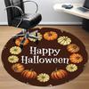 1 Stück Kürbis Halloween Büro Runder Teppich, Unter Bürostühlen Schlafzimmer Wohnzimmer Heimdekoration, Raumdeko, In Verschiedenen Größen Erhältlich