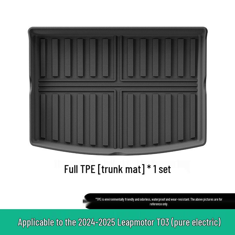 Leapmotor T03 Floor Mats (2024-2025), Stain-Resistant & Waterproof TPE, Custom-Fit.