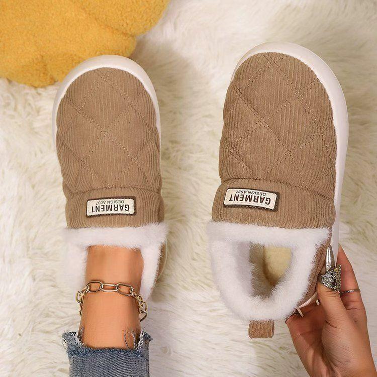 Winter new indoor women's shoes boots short boots student warm cotton shoes piled thickened snow boots women