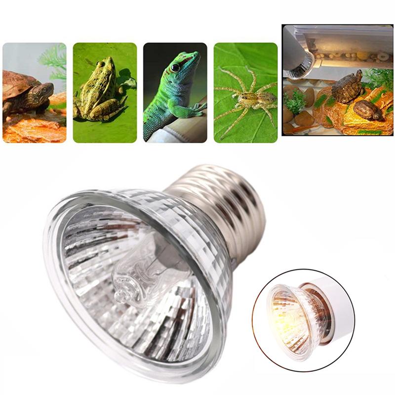Uva+Uvb Reptile Lamp Kit Clip-On Ceramic Light Holder Turtle Basking Uv Heating