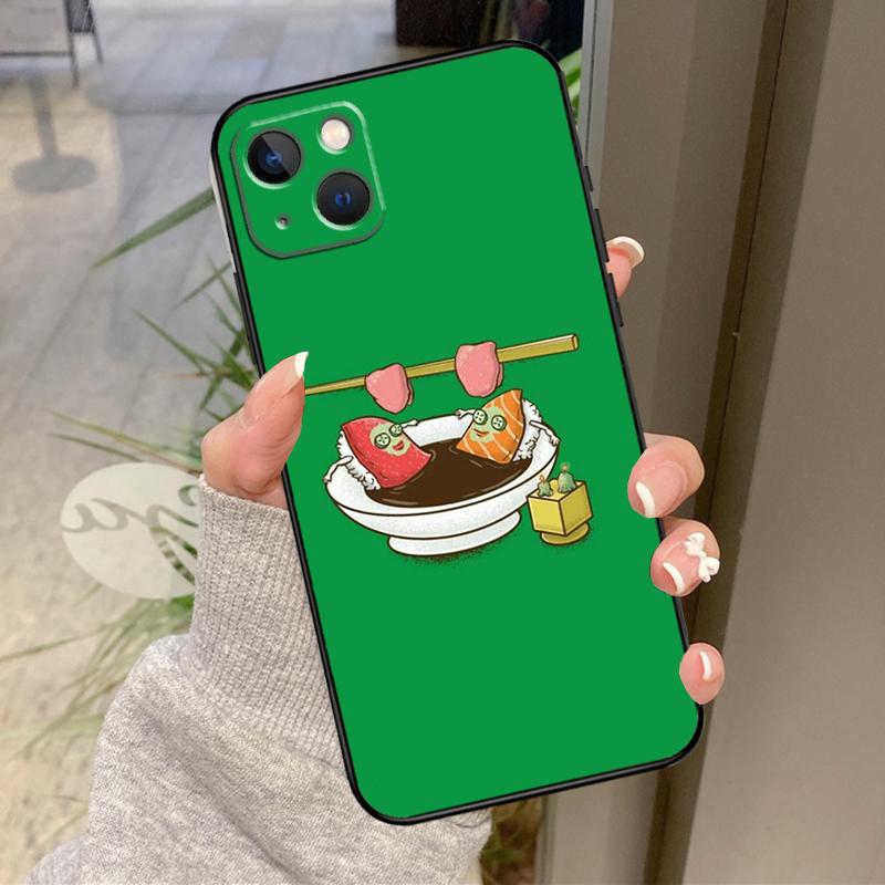 Japanese Sushi Food Case For iPhone 17 Air 16 15 14 13 11 12 Pro Max Plus 12 13 Mini 16e 17 Pro Max Back Cover