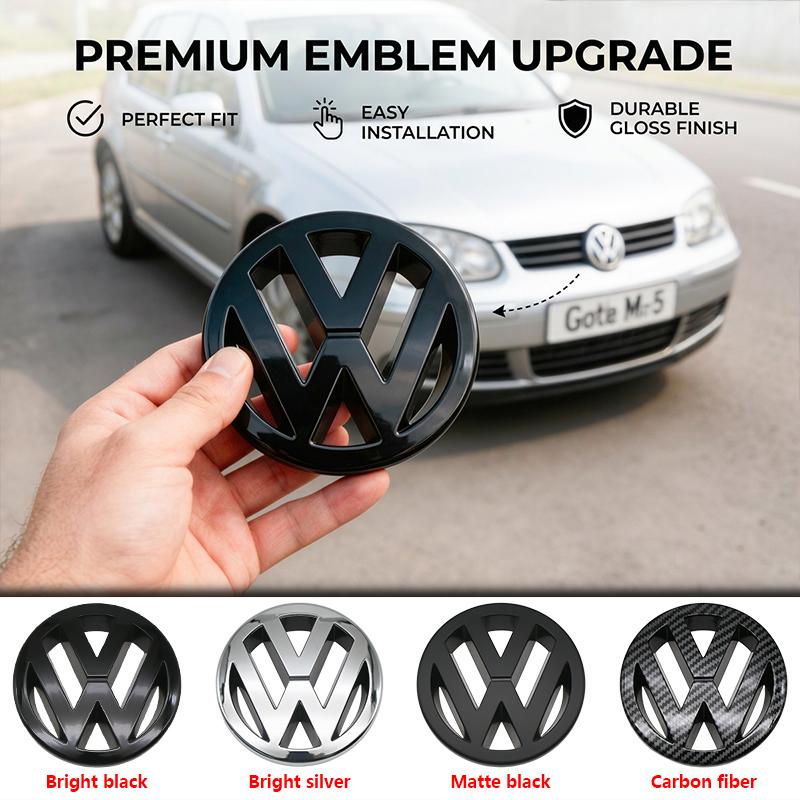1/2Pcs Original Car Replace Front Grill Badge Trunk Lid Tailgate Emblem Logo Decor Accessory For VW GOLF 5 3D Premium Pro Plus Bu2