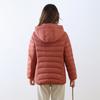 90 White Duck Down New National Standard Women's Simple Solid Color Hooded Removable Light Down Jacket Women