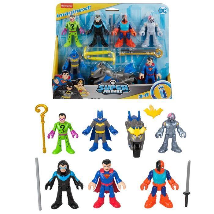 Imaginext-DC Super Friends-Deluxe sada figurek s 9 prvky - Imaginext - HXF94