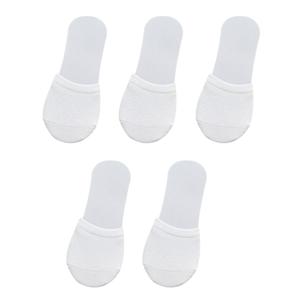 

5 пар ярких цветов, полуноски с защитой от скольжения, НОВЫЕ женские носки для передней части стопы