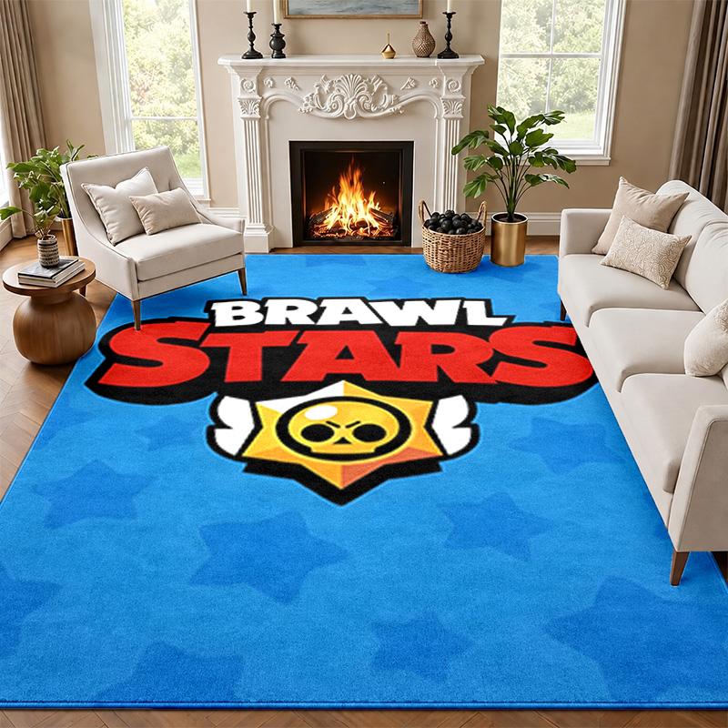 Brawl Stars Carpet Door Mat for Living Room or Bedroom Protective Mat Under Chair Office Decoration Christmas Gift Birthday Present
