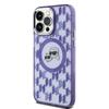 Karl Lagerfeld Klhmp15Lhmckmhu Iphone 15Pro 6.1 Fioletowy/Purple Iml Monogram Karl&Choupette Head Magsafe